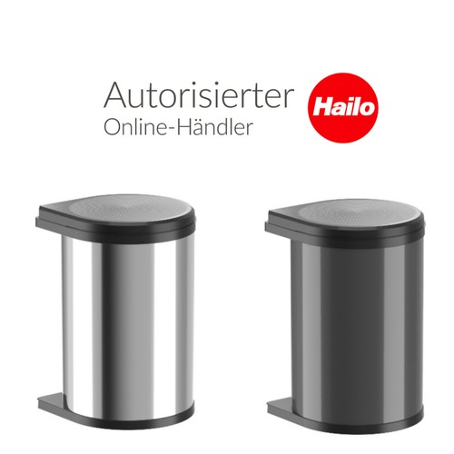 Hailo mülleimer edelstahl - mülleimer, as