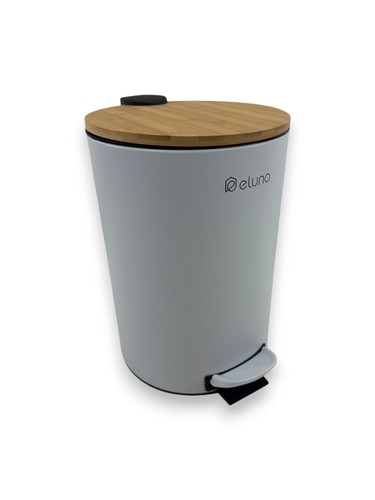 Eluno abfalleimer 12l weiß - abfalleimer,